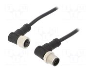 Cable: for sensors/automation; PIN: 4; with metal nut; plug; 250V AMPHENOL LTW