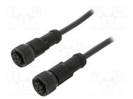 Cable: for sensors/automation; PIN: 5; M12-M12; B code-Profibus AMPHENOL LTW