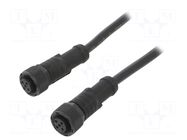 Cable: for sensors/automation; PIN: 5; with plastic nut; plug; 60V AMPHENOL LTW