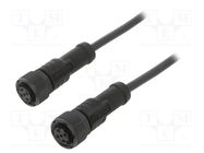 Cable: for sensors/automation; PIN: 4; M12-M12; D code-Ethernet AMPHENOL LTW