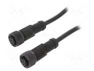 Cable: for sensors/automation; PIN: 4; with plastic nut; plug AMPHENOL LTW