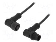 Cable: for sensors/automation; PIN: 4; with plastic nut; plug AMPHENOL LTW
