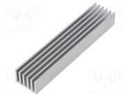 Heatsink: extruded; grilled; aluminium; L: 100mm; W: 21mm; H: 14mm FISCHER ELEKTRONIK