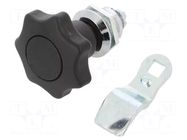 Lock; cast zinc; 6mm; Body: chromium plated ELESA+GANTER