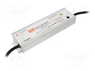 Power supply: switched-mode; LED; 240W; 114.3÷228.6VDC; IP65; 93% MEAN WELL