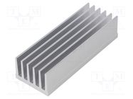 Heatsink: extruded; grilled; natural; L: 100mm; W: 36.8mm; H: 25mm FISCHER ELEKTRONIK