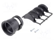 Cable hood and fastener; size 23; 28.6mm; straight; CPC TE Connectivity