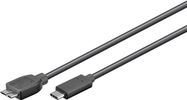 USB-C™ to Micro-B 3.0 Cable, Black, 0.6 m - USB 3.0 micro male (type B) > USB-C™ male