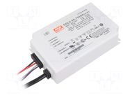 Power supply: switching; LED; 65.1W; 69÷93VDC; 700mA; 180÷295VAC MEAN WELL