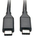 USB CABLE, 3.1 TYPE C-TYPE C PLUG, 0.9M
