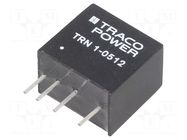 Converter: DC/DC; 1W; Uin: 4.5÷13.2VDC; Uout: 12VDC; Iout: 90mA; SIP TRACO POWER