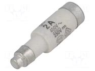 Fuse: fuse; 2A; 400VAC; 250VDC; gG; ceramic; D01; D0 ETI POLAM