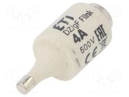 Fuse: fuse; 4A; 500VAC; 500VDC; quick blow; ceramic; DII; D ETI POLAM
