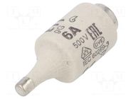 Fuse: fuse; 6A; 500VAC; 500VDC; gG; ceramic; DII; D ETI POLAM