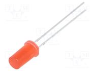 LED; 5mm; red; 220÷330mcd; 180°; Front: flat; 1.8÷2.6V; No.of term: 2 OPTOSUPPLY