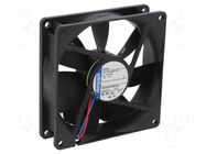 Fan: DC; axial; 12VDC; 92x92x25mm; 84m3/h; 32dBA; ball; 2700rpm EBM-PAPST