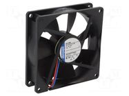 Fan: DC; axial; 12VDC; 92x92x25mm; 94m3/h; 36dBA; slide; 3000rpm EBM-PAPST