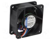 Fan: DC; axial; 24VDC; 60x60x25mm; 35m3/h; 28dBA; ball; 4100rpm EBM-PAPST