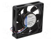 Fan: DC; axial; 12VDC; 70x70x15mm; 28m3/h; 25dBA; slide; 3300rpm EBM-PAPST