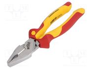Pliers; insulated,universal; for bending, gripping and cutting WIHA