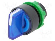 Switch: rotary; 22mm; Stabl.pos: 2; blue; LED; IP66; prominent; Pos: 2 SCHNEIDER ELECTRIC