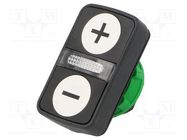 Switch: double; 22mm; Stabl.pos: 1; white/white; IP66; flat; Pos: 2 SCHNEIDER ELECTRIC