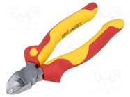 Pliers; side,cutting,insulated; steel; 160mm; 1kVAC; blister 