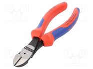 Pliers; side,cutting; handles with plastic grips; 160mm 