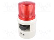 Signaller: lighting-sound; 24VDC; LED; red; IP54; Ø119x226mm; 105dB QLIGHT