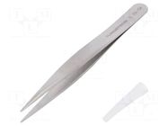 Tweezers; 120mm; for precision works; Blade tip shape: sharp LINDSTRÖM