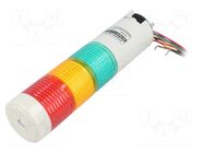 Signalling column; red/amber/green; LED; 24VDC; IP54; STG40L; ABS QLIGHT