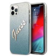 Guess GUHCP12LPCUGLSBL iPhone 12 Pro Max 6.7&quot; blue/blue hardcase Glitter Gradient Script, Guess