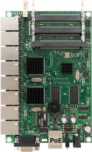 MikroTik RB493G | Router | 9x RJ45 100Mb/s, 3x miniPCI, 1x USB, MIKROTIK