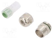 Cable gland; PG7; IP68; brass; HSK-M-PVDF HUMMEL