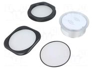 RFID reader; 9÷30V; RS485,USB,WIEGAND; antenna; Range: 100mm; ABS ELATEC