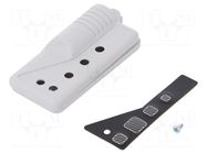 Enclosure: for remote controller; X: 29mm; Y: 62mm; Z: 10mm; ABS MASZCZYK