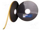 Tape: fixing; W: 12mm; L: 25m; Thk: 3000um; double-sided; anthracite HPX