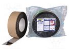 Tape: sealing; W: 50mm; L: 20m; Thk: 0.5mm; black; butyl; aluminium HPX