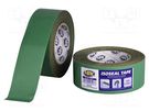 Tape: sealing; W: 50mm; L: 25m; Thk: 0.25mm; green; acrylic; -30÷100°C HPX