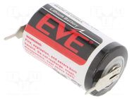 Battery: lithium; 1/2AA,1/2R6; 3.6V; 1200mAh; non-rechargeable EVE BATTERY