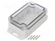 Enclosure: multipurpose; X: 70mm; Y: 105mm; Z: 40mm; ABS; grey; IP67 KRADEX