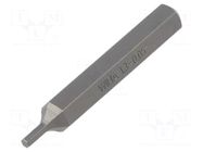 Screwdriver bit; hex key; HEX 1.3mm; Overall len: 28mm; MICRO WIHA