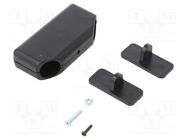 Enclosure: for alarms; X: 35mm; Y: 72mm; Z: 18mm; ABS; black MASZCZYK