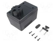 Enclosure: for power supplies; with earthing; X: 65mm; Y: 90mm MASZCZYK