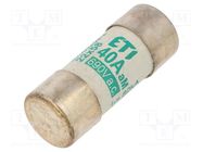 Fuse: fuse; aM; 40A; 690VAC; cylindrical,industrial; 22x58mm ETI POLAM