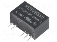 Converter: DC/DC; 2W; Uin: 10.8÷13.2VDC; Uout: 20VDC; Uout2: -5VDC RECOM