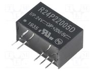 Converter: DC/DC; 2W; Uin: 21.6÷26.4V; Uout: 20VDC; Uout2: -5VDC RECOM