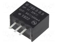 Converter: DC/DC; 4.5W; Uin: 11÷32VDC; Uout: 9VDC; Iout: 0.5A; SIP3 RECOM