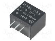 Converter: DC/DC; 6W; Uin: 15÷28V; Uout: 12VDC; Iout: 0.5A; SIP3; PCB RECOM