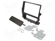 Radio frame; Nissan,Opel,Renault; 2 DIN; black ACV